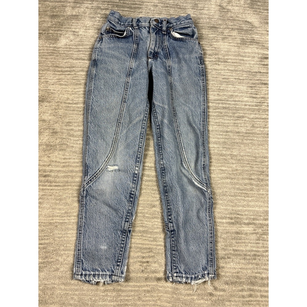Lee‎ Riders Jeans Boys Size 12 Reg Blue Straight Vintage Denim Distressed